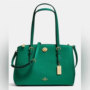 Coach jade green bag